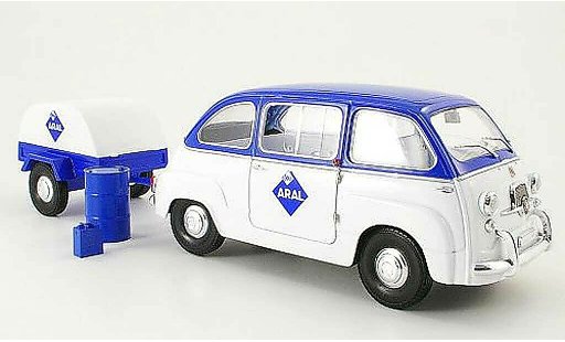 Fiat 600 Multipla 1/18 Mini Miniera aral avec anhanger modellautos