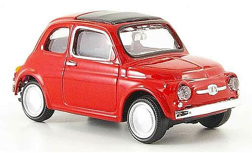 Fiat 500 R 1/43 Mondo Motors rot 1957 modellautos