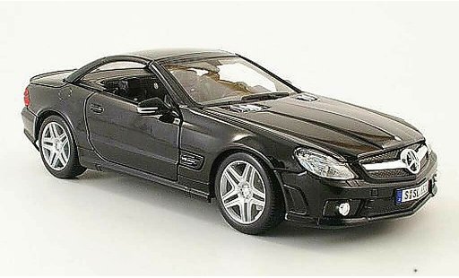 Mercedes Classe SL 65 1/18 Maisto amg schwarz 2009 modellautos