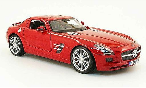 Mercedes SLS Coupe 1/18 Maisto coupe amg (c197) rot 2010 modellautos
