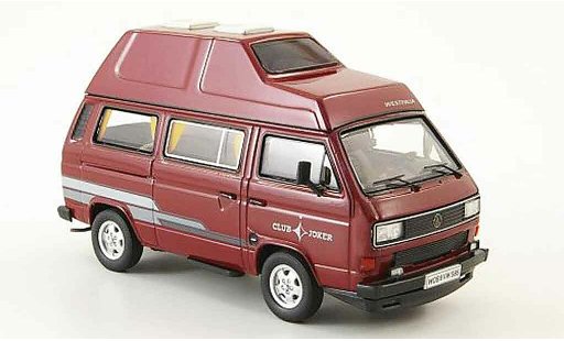 Volkswagen Combi B 1/43 Premium Cls t3b westfalia club joker rot hochdachbus modellautos