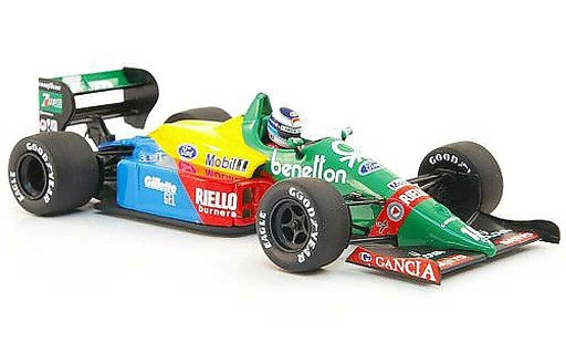 Benetton B188 course 1/43 Minichamps 1990 Benetton B188 No.19 M.Hakkinen Test Silverstone modellautos