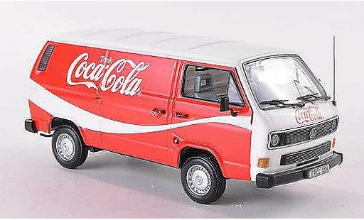 Volkswagen T3 A 1/43 Minichamps Kasten Coca Cola weiss/rot 1983 Coca Cola Collection modellautos