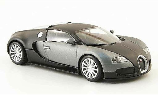 Bugatti Veyron coupe 1/43 Minichamps 16.4 mat schwarz grau 2009 modellautos