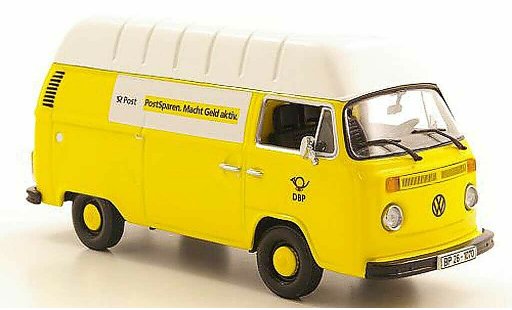 Volkswagen T2 B 1/43 Minichamps Kasten Hochdach Deutsche Bundespost 1972 modellautos