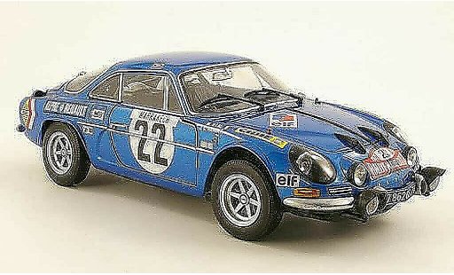 Alpine A110 1600 s 1/18 Kyosho 1600S No.22 J.C.Andruet / M.Vial Rally Monte Carlo 1971 modellautos
