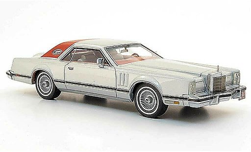 Lincoln Continental 1978 1/43 Neo Mark V Coupe grau /rot modellautos