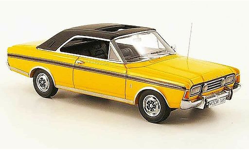 Ford Taunus 20M 1/43 Neo (P7b) gelb schw. liavec. Auf. 300 modellautos