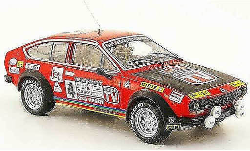 Alfa Romeo Alfetta gtv 2.0 1/43 M4 V no.4 guida tv rallye em 1980 modellautos