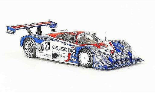 Nissan R88 Le Mans 1/43 Ebbro C No.23 Calsonic 500km Fuji 1989 modellautos