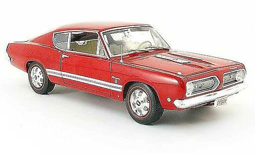 Plymouth Barracuda 1968 1/18 Highway 61 rot modellautos