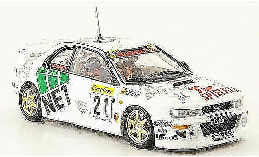 Subaru Impreza WRC 1/43 Trofeu no.21 deutscher champion 1998 modellautos