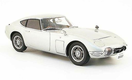 Toyota 2000 GT 1967 1/18 Autoart coupe grau modellautos