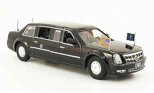 Cadillac DTS Limousine 1/43 Luxury Die Cast Presidential schwarz 2009 modellautos