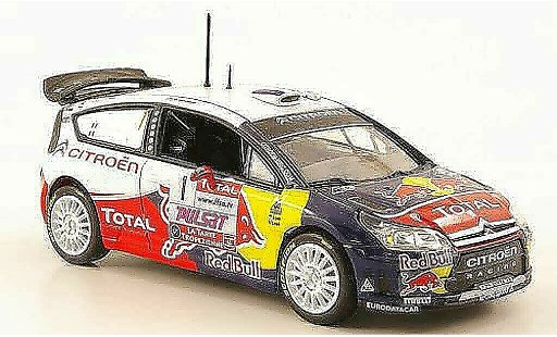 Citroen C4 WRC 2009 1/43 Norev No.1 Red Bull - Total Rallye du Var modellautos