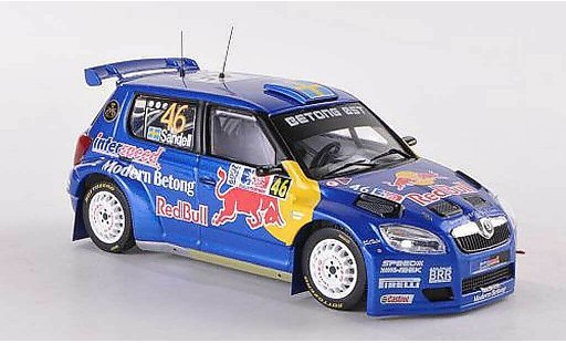 Skoda Fabia S2000 1/43 IXO No.46 Red Bull Rally Norwegen 2009 Sandell/Axelsson modellautos
