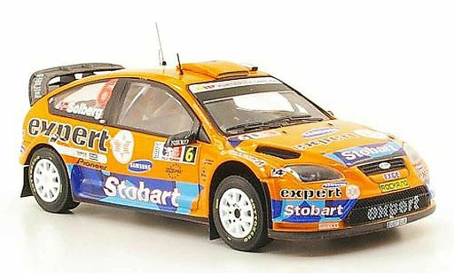 Ford Focus RS WRC 1/43 IXO 08 No.6 Stobart Rally Norwegen 2009 modellautos