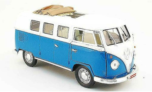 Volkswagen Combi Base 1/18 Yat Ming bus blau/weiss 1962 modellautos
