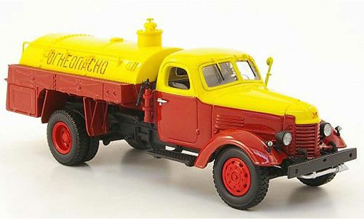 Zis 150 Base 1/43 DIP Models Tankwagen rot/gelb modellautos