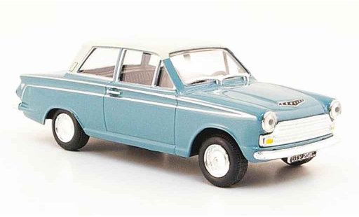 Ford Cortina MK1 1/43 Cararama MKI blau weiss modellautos