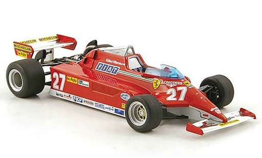 Ferrari 126 CK 1/43 Hot Wheels Elite No.27 G.Villeneuve GP Monaco (Elite) modellautos