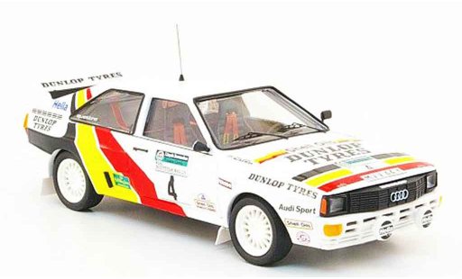 Audi Quattro a1 1/43 Trofeu No.4 Dunlop Tyres Rally Schottland 1985 modellautos