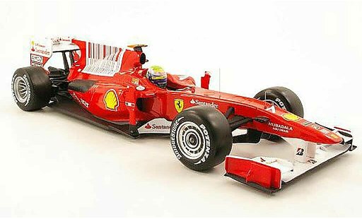 Ferrari F1 F2010 1/18 Hot Wheels f10 no.7 santander gp bahrain 2010 modellautos