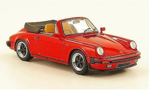 Porsche 911 Cabriolet 1/43 Look Smart Carrera 3.2 Cabrio rot offen modellautos