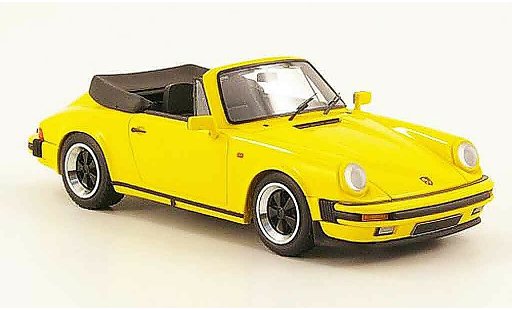 Porsche 911 Cabriolet 1/43 Look Smart Carrera 3.2 Cabrio gelb offen modellautos