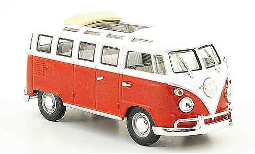 Volkswagen Combi Base 1/43 Yat Ming t1 samba rot weiss 1962 modellautos