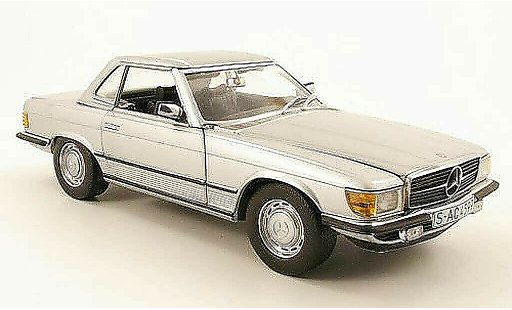 Mercedes 350 Base 1/18 Sun Star (r107) hardtop grau metallized 1977 modellautos
