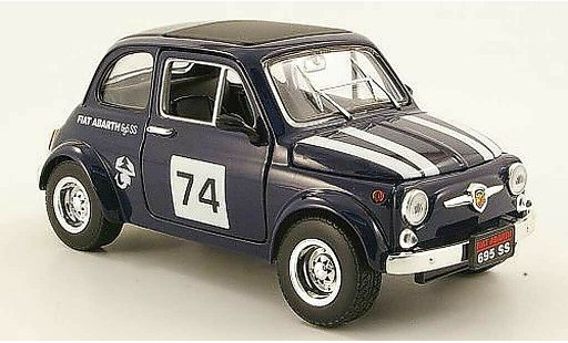 Fiat 500 Abarth 1/18 Mondo Motors 695ss blau no.74 modellautos