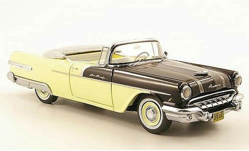 Pontiac Star Chief Convertible 1/43 Neo Cabrio Gelb creme/schwarz 1956 modellautos