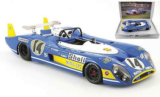 Simca Matra MS670 1/18 Kyosho no.14 cevert/ganley 24h le mans 1972 modellautos