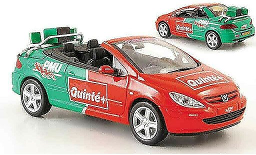 Peugeot 307 CC 1/43 Norev pmu quinte tour de france 2004 modellautos