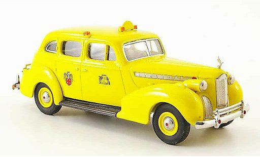 Packard Super 8 Sedan 1/43 Rextoys Taxi gelb 1940 modellautos