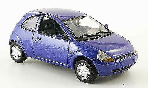 Ford Ka Berline 1/43 Minichamps blau modellautos