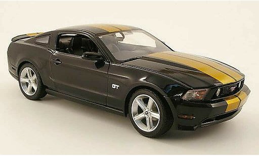 Ford Mustang GT 1/18 Greenlight noir/gold 2010 modellautos