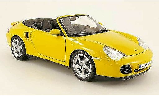 Porsche 911 Turbo 1/18 Maisto cabriolet gelb 2003 modellautos