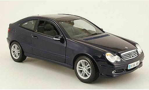 Mercedes Classe C Coupe 1/18 Maisto sportcoupe (cl203) blau modellautos
