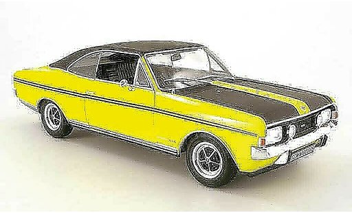 Opel Commodore A 1/18 Revell gs/e gelb/noir modellautos
