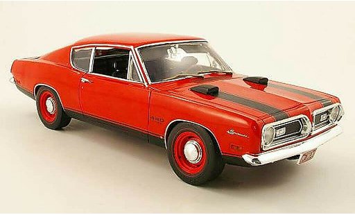 Plymouth Barracuda 1969 1/18 Highway 61 440 rot modellautos