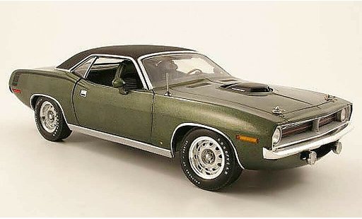 Plymouth Cuda 1970 1/18 Highway 61 hemi gr&Atilde;&frac14;n modellautos