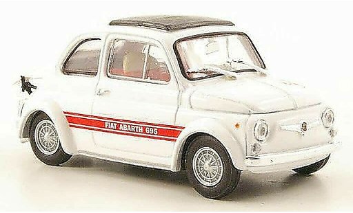 Fiat 695 Abarth SS 1/43 Brumm weiss 1968 modellautos