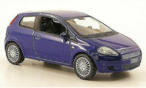 Fiat Grande Punto Berlina 1/43 Hachette blau 3-portes 2005 modellautos