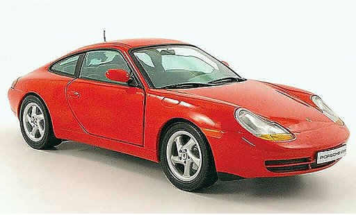 Porsche 911 Carrera 1/18 Sun Star coupe rot 1998 modellautos