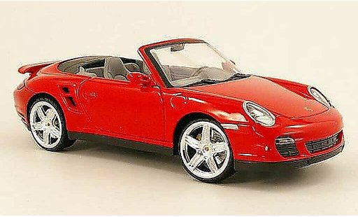 Porsche 911 Turbo 1/18 Mondo Motors cabriolet rot modellautos