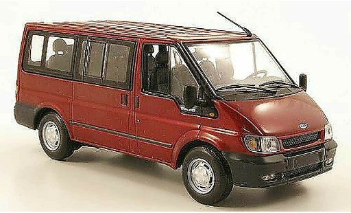 Ford Transit Bus 1/43 Minichamps Tourneo rot 2000 modellautos