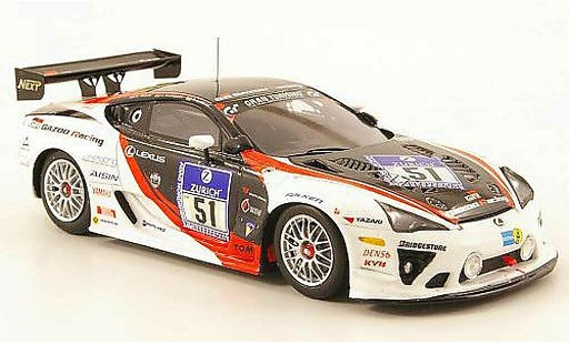 Lexus LFA Gazoo Racing 1/43 Ebbro No.51 24h Nurburgring 2010 modellautos