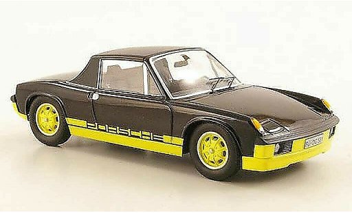 Porsche 914 Base 1/43 Schuco schwarz/gelb ''Bumblebee'' modellautos
